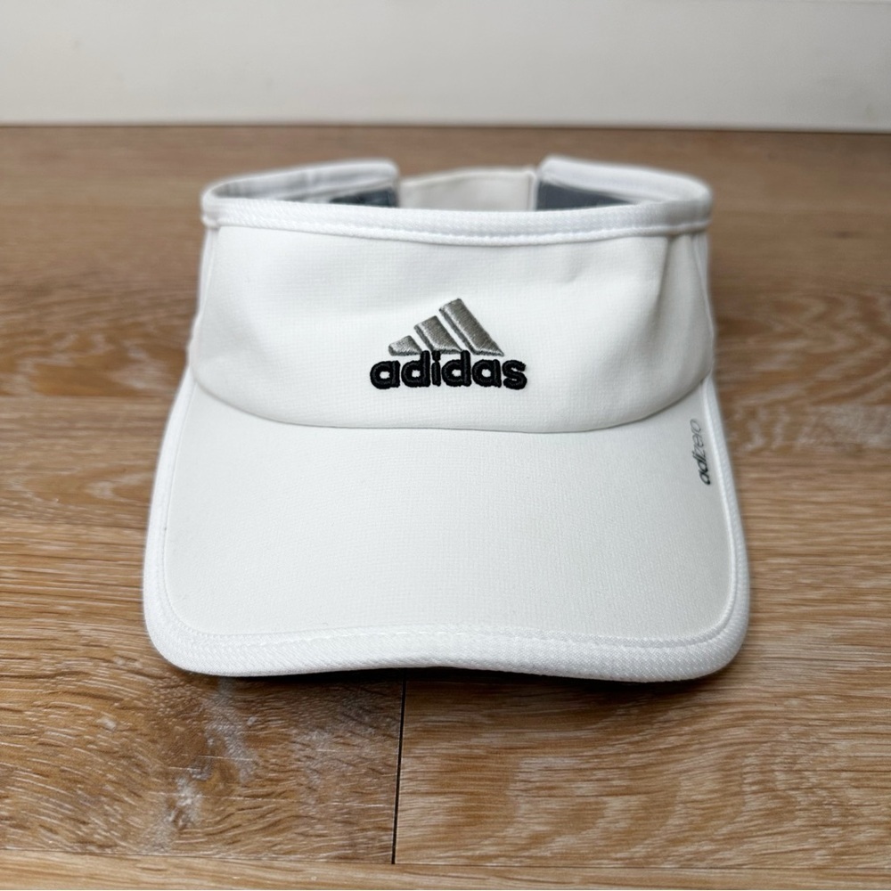 Adidas Unisex Adizero Climacool White Athletic Performance Visor Hat, OS